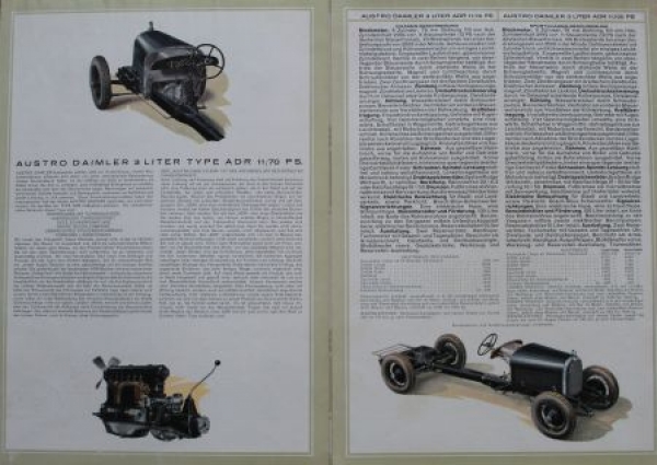 Austro-Daimler Type ADR 11/70 PS 3 Liter Modelprogram 1930 (S0285)